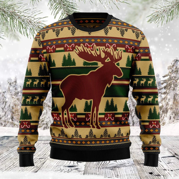 Moose Hunting Ugly Christmas Sweater For Women & Men - Christmas Gift
